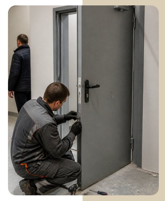 Ремонт противопожарной двери в Санкте-Петербурге по цене 6908 р. | ДвериЛегко-Снк