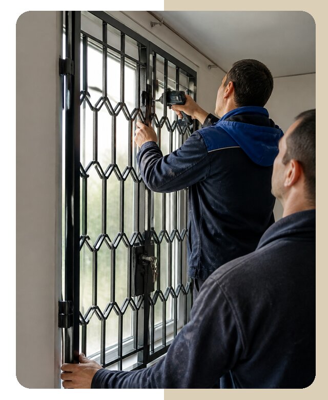 Установка распашных решеток в Санкте-Петербурге цена от 6908 р. | ДвериЛегко-Снк