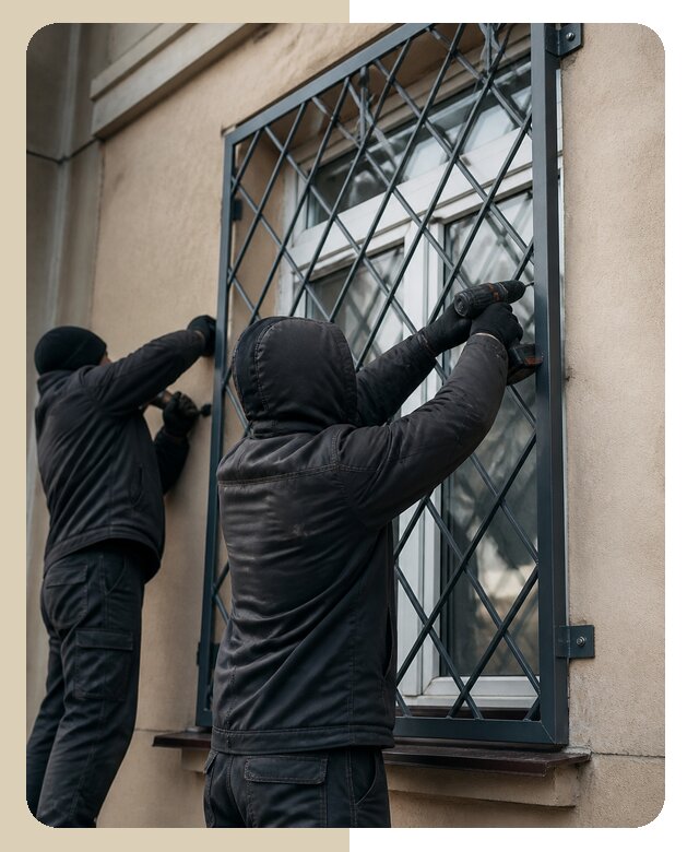 Установка антивандальных решеток на окна в Санкте-Петербурге